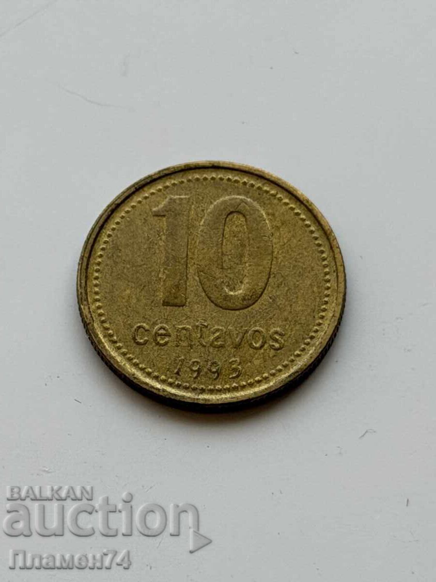 10 сентавос 1993 Аржентина