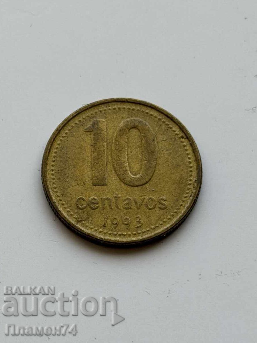10 centavos 1993 Argentina