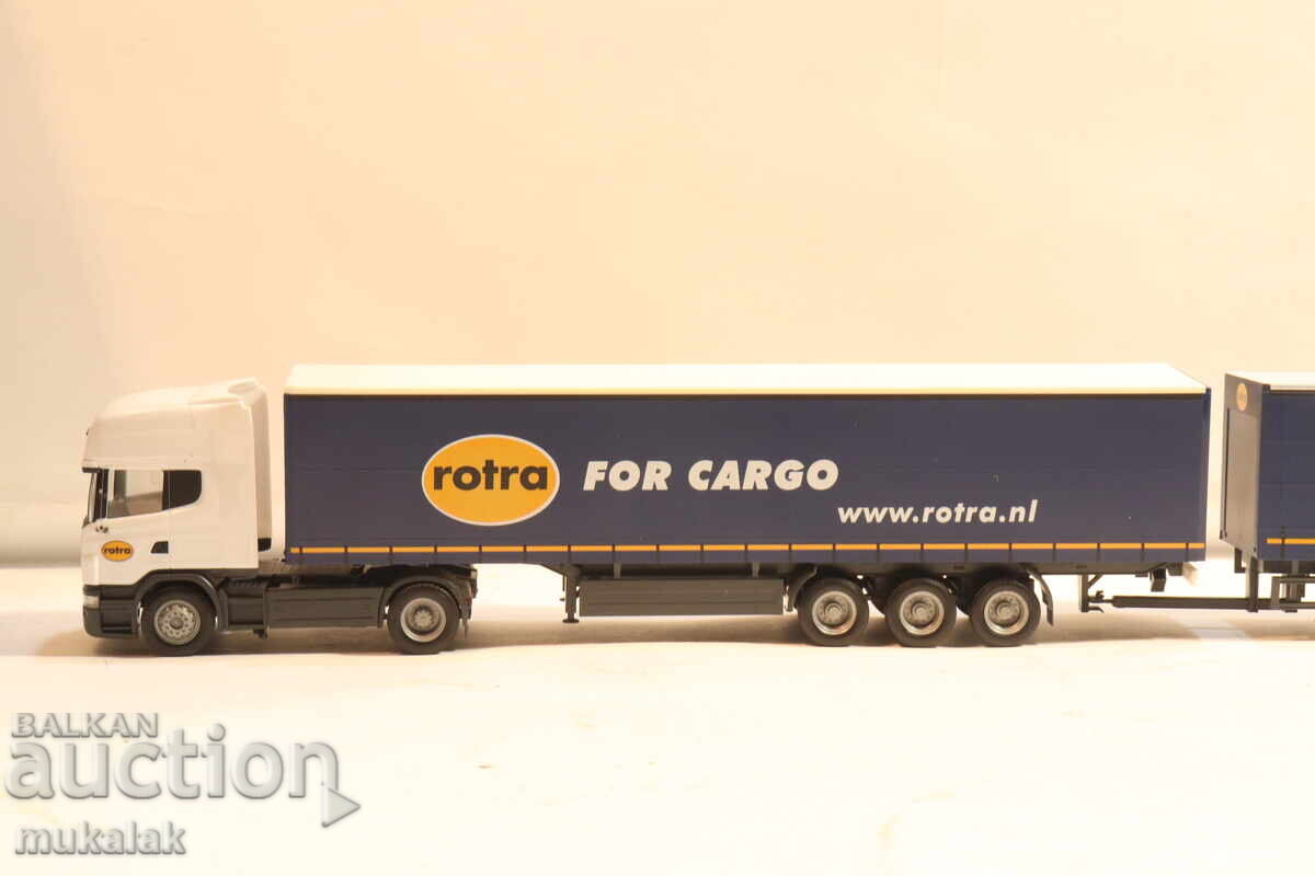 Licitație HERPA H0 1/87 SCANIA TIR ANSAMBLU CAMION MODEL