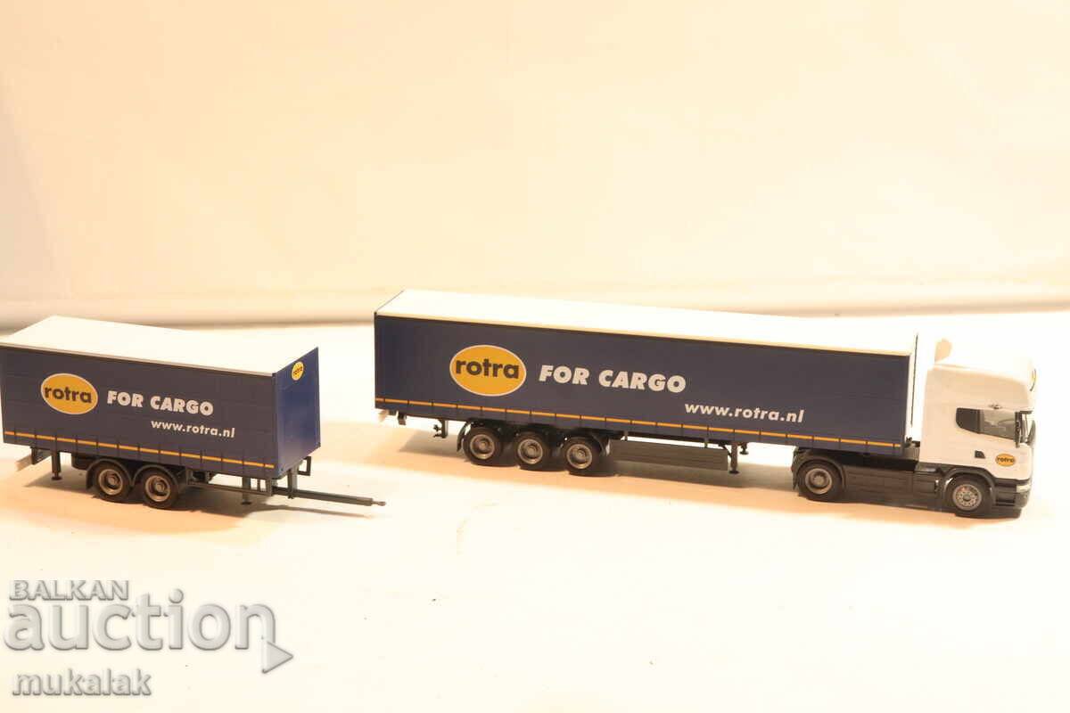 HERPA H0 1/87 SCANIA TIR ANSAMBLU CAMION MODEL - 5