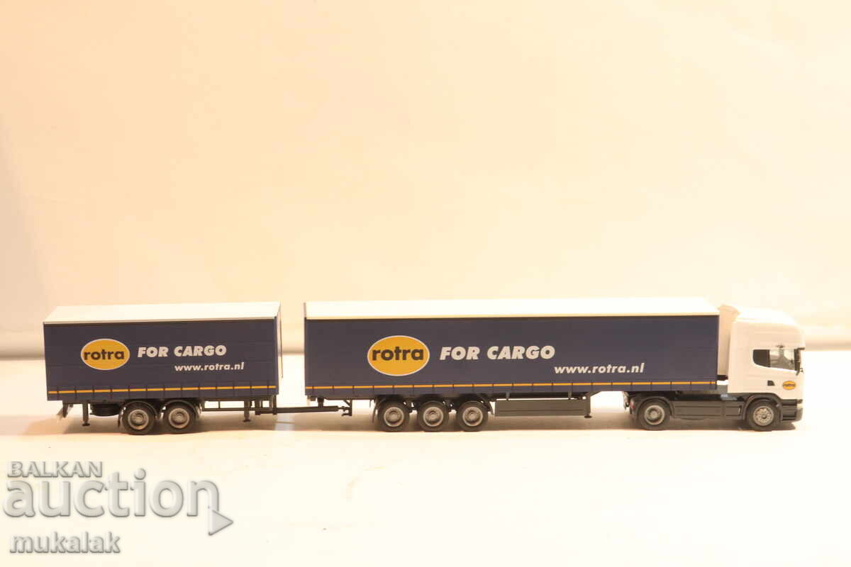HERPA H0 1/87 SCANIA TIR ANSAMBLU CAMION MODEL - 6