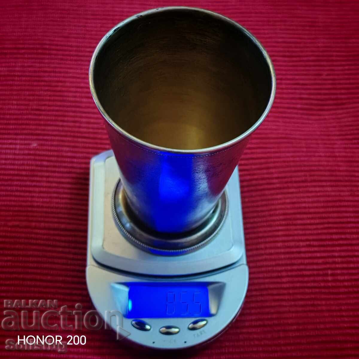 Παλιό ασημένιο κύπελλο με επιχρύσωση ΕΣΣΔ - 6