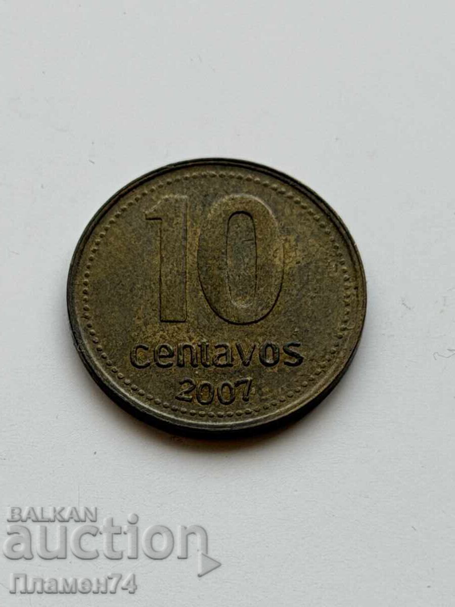 10 centavos 2007 Argentina