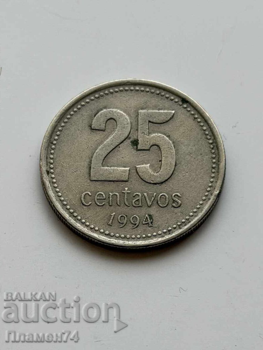 25 centavos 1994 Argentina