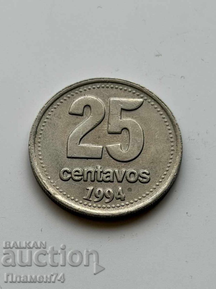 25 centavos 1994 Argentina