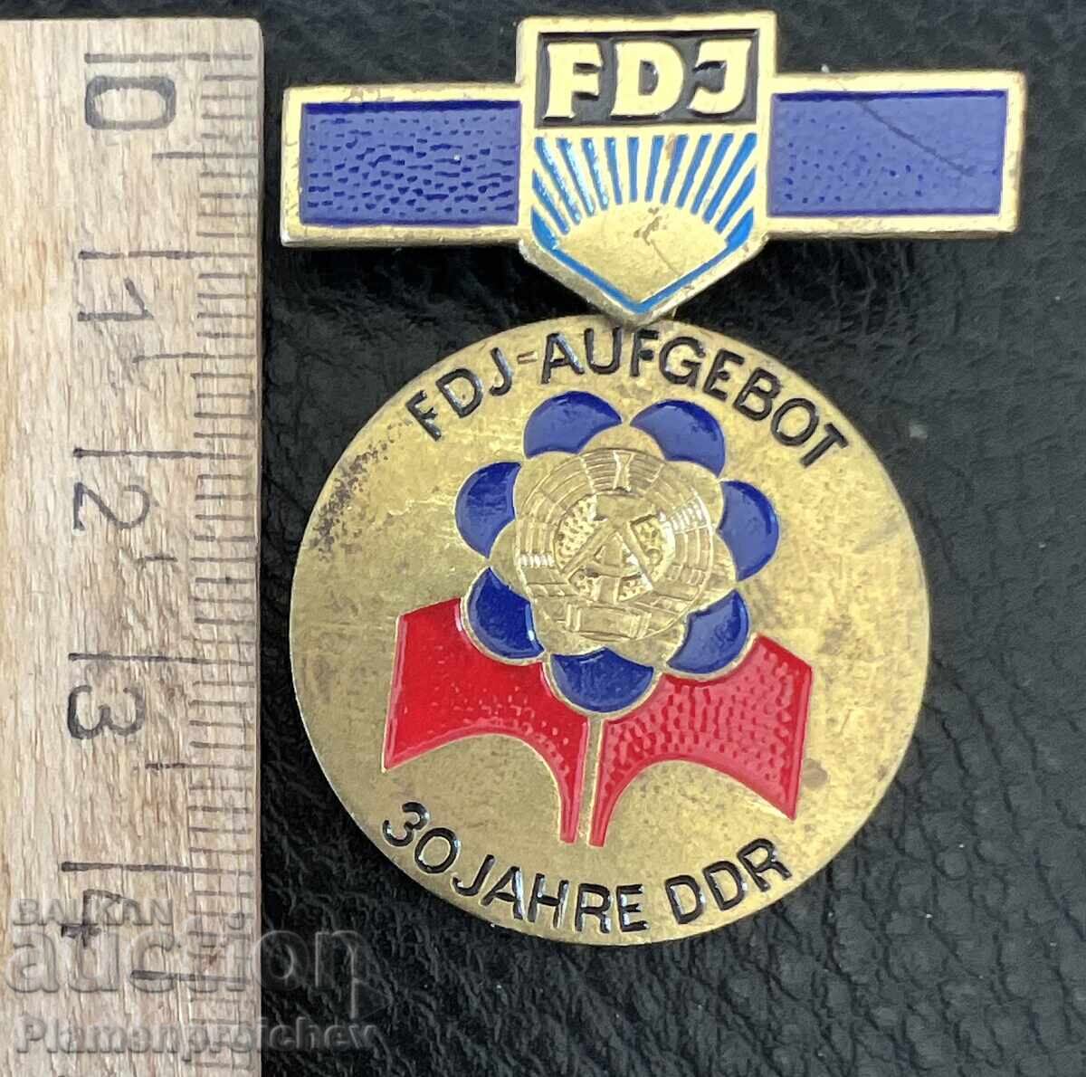 RARE BADGE MEDAL 30 YEARS GDR with price € 0.01 | 0.02 BGN