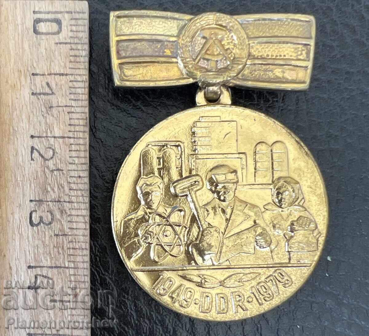 Auction  RARE BADGE MEDAL 30 YEARS GDR