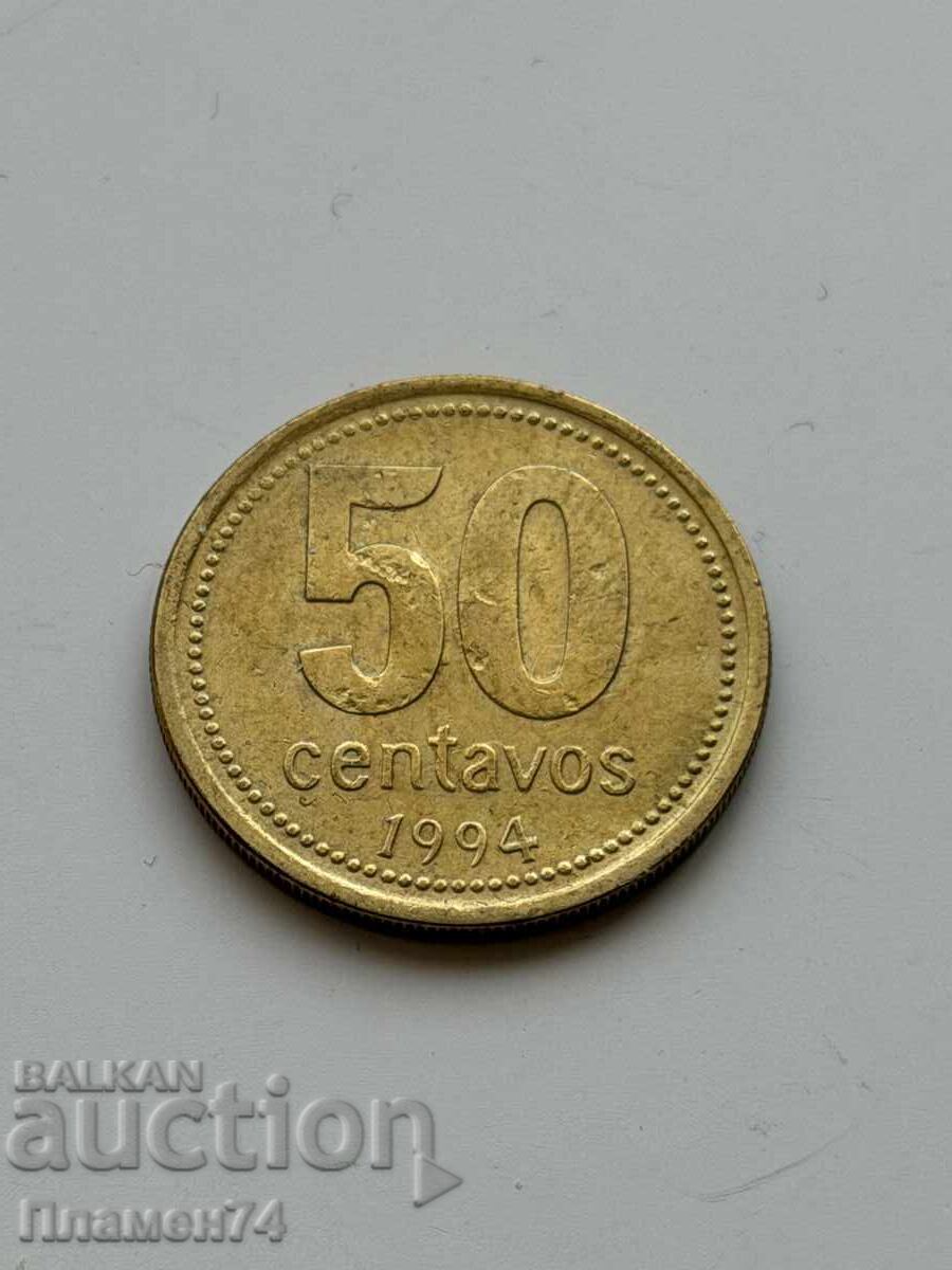 50 сентавос 1994 Аржентина