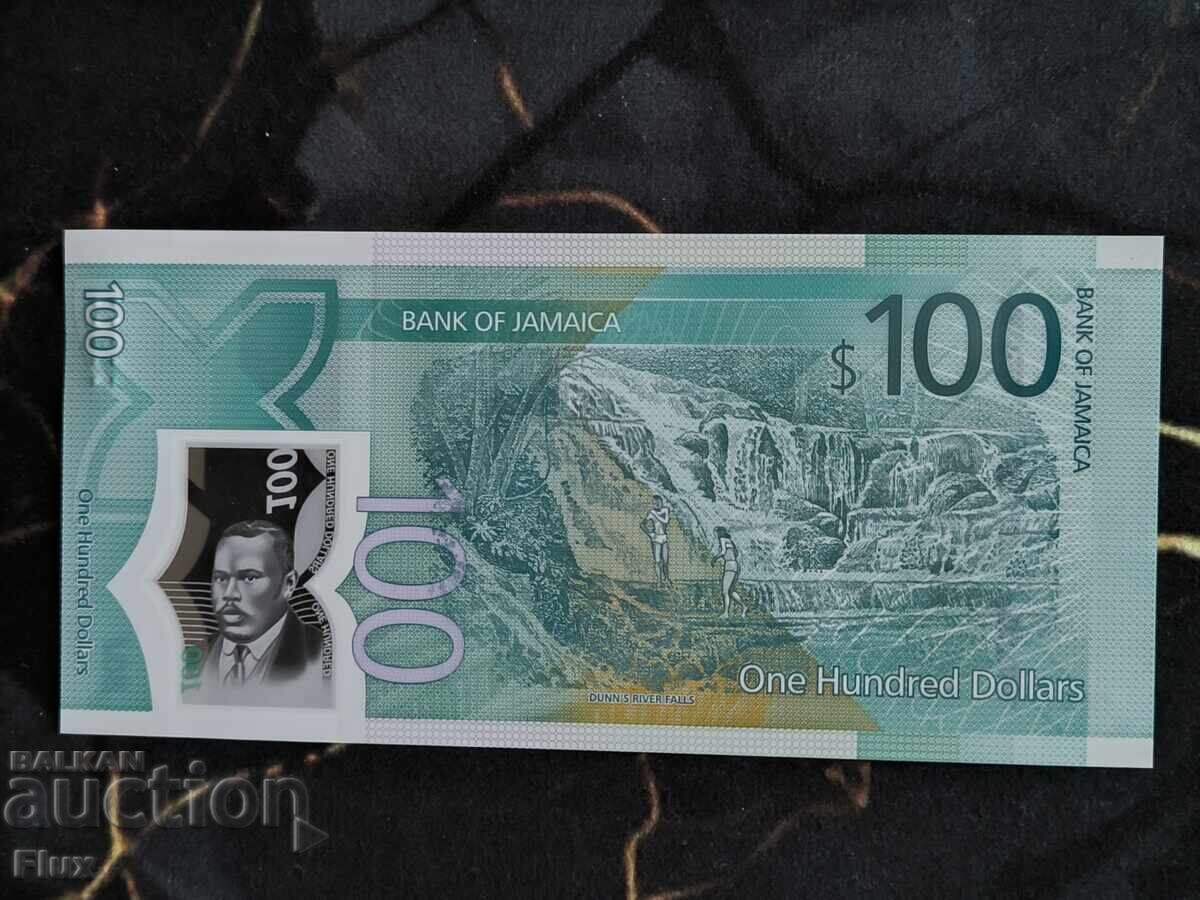 Τραπεζογραμμάτιο - Τζαμάικα - 100 δολάρια UNC (Ιωβηλαίο) | 2022 με τιμή € 5.00 | 9.78 BGN