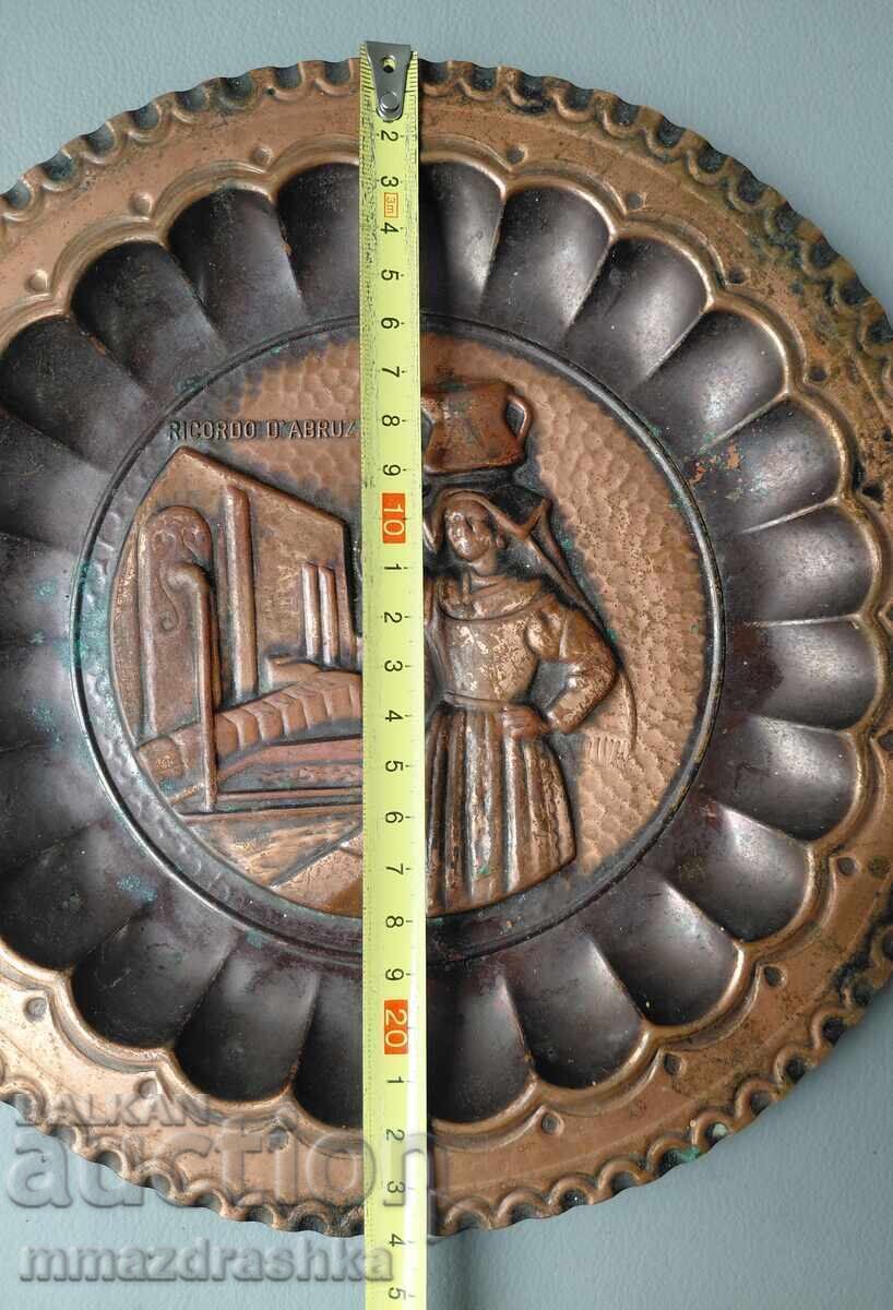 Auction  Old copper panel