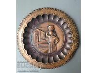 Παλιό χάλκινο πάνελ