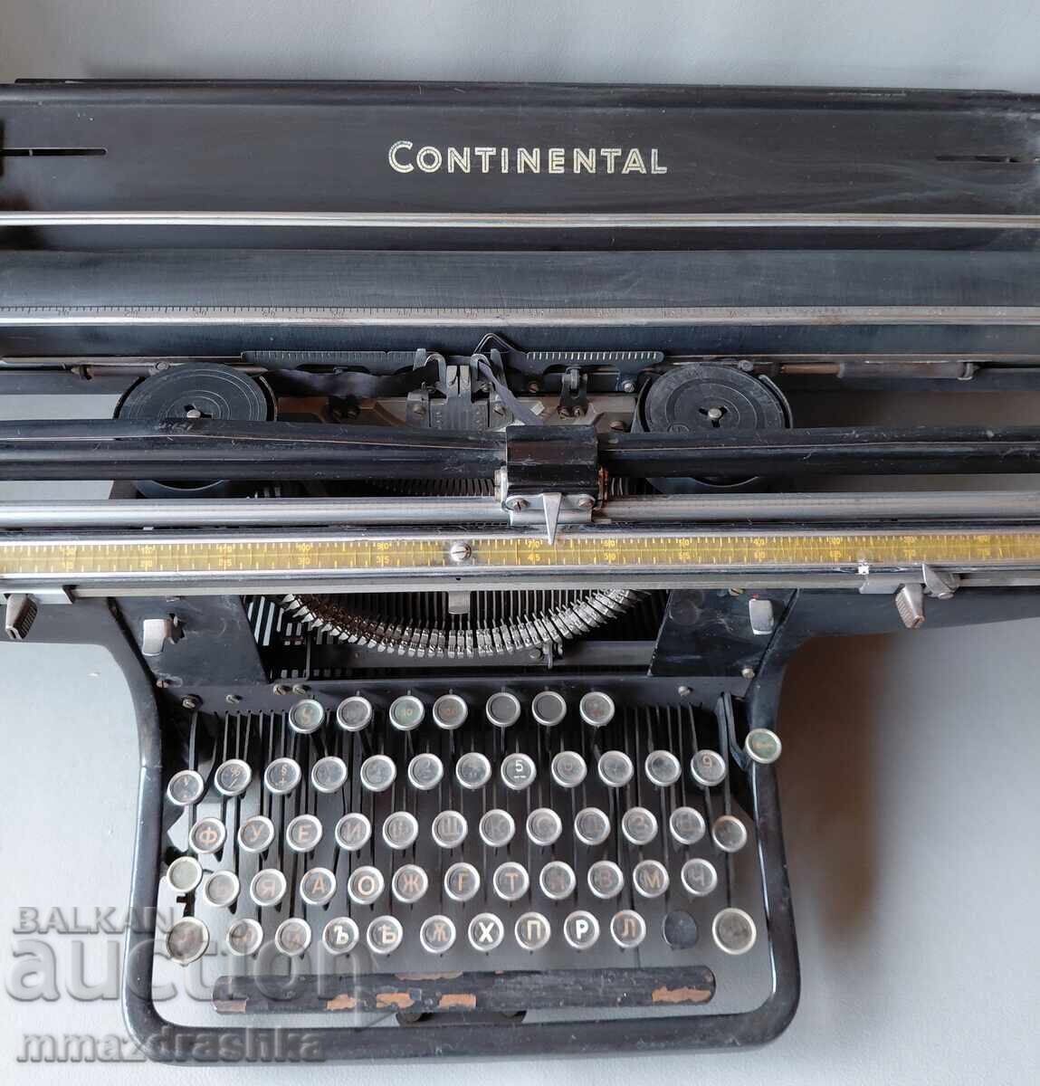 Continental typewriter from the royal era with price € 0.01 | 0.02 BGN
