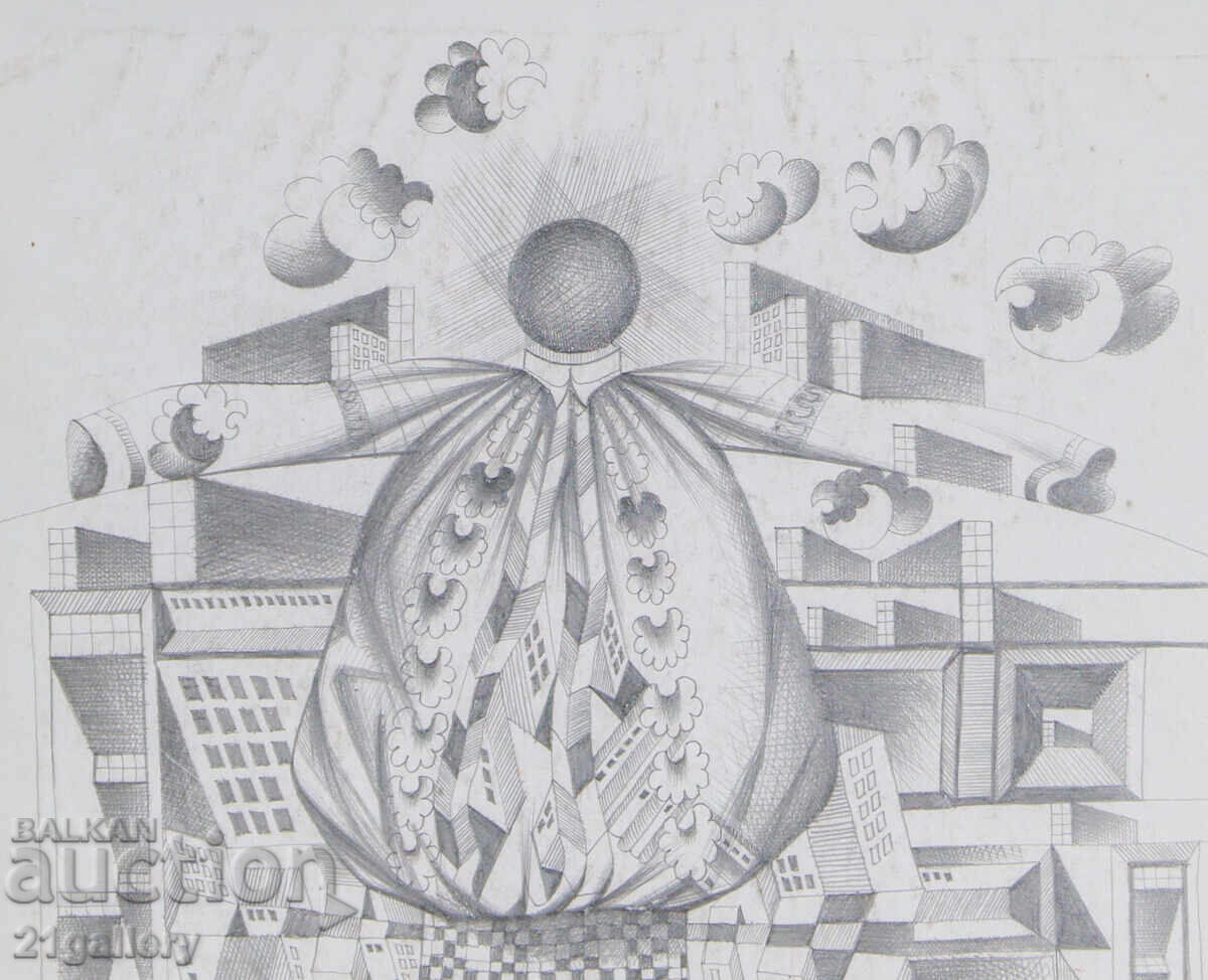 Παράδοση Kiril Nedyalkov (1940 – 2023) αφηρημένη σύνθεση