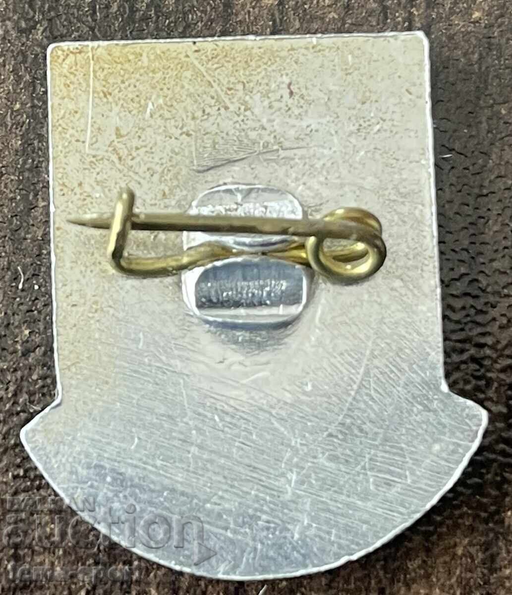 2020 Bulgaria insignă club de fotbal DFS Cherveno Zname Radomir cu preț € 4.00 | 7.82 BGN