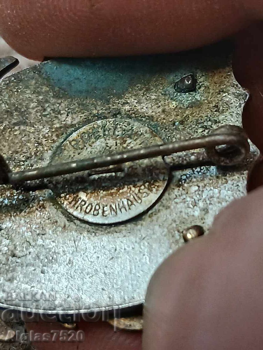 Insignă argintată cu aurire a „Asociației Bavareze de Vânătoare” cu preț € 20.00 | 39.12 BGN