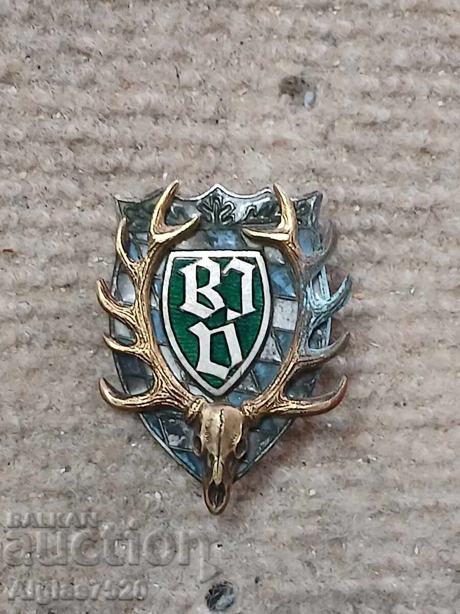 Licitație Insignă argintată cu aurire a „Asociației Bavareze de Vânătoare”