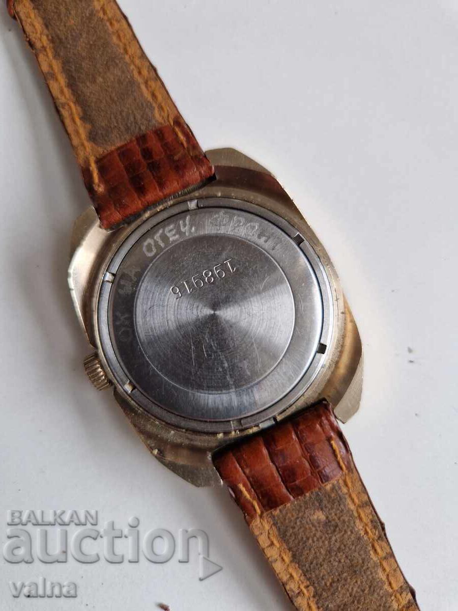 SLAVA cal. 2414, 21 rubine, întoarcere manuală, fabricat în URSS - 6