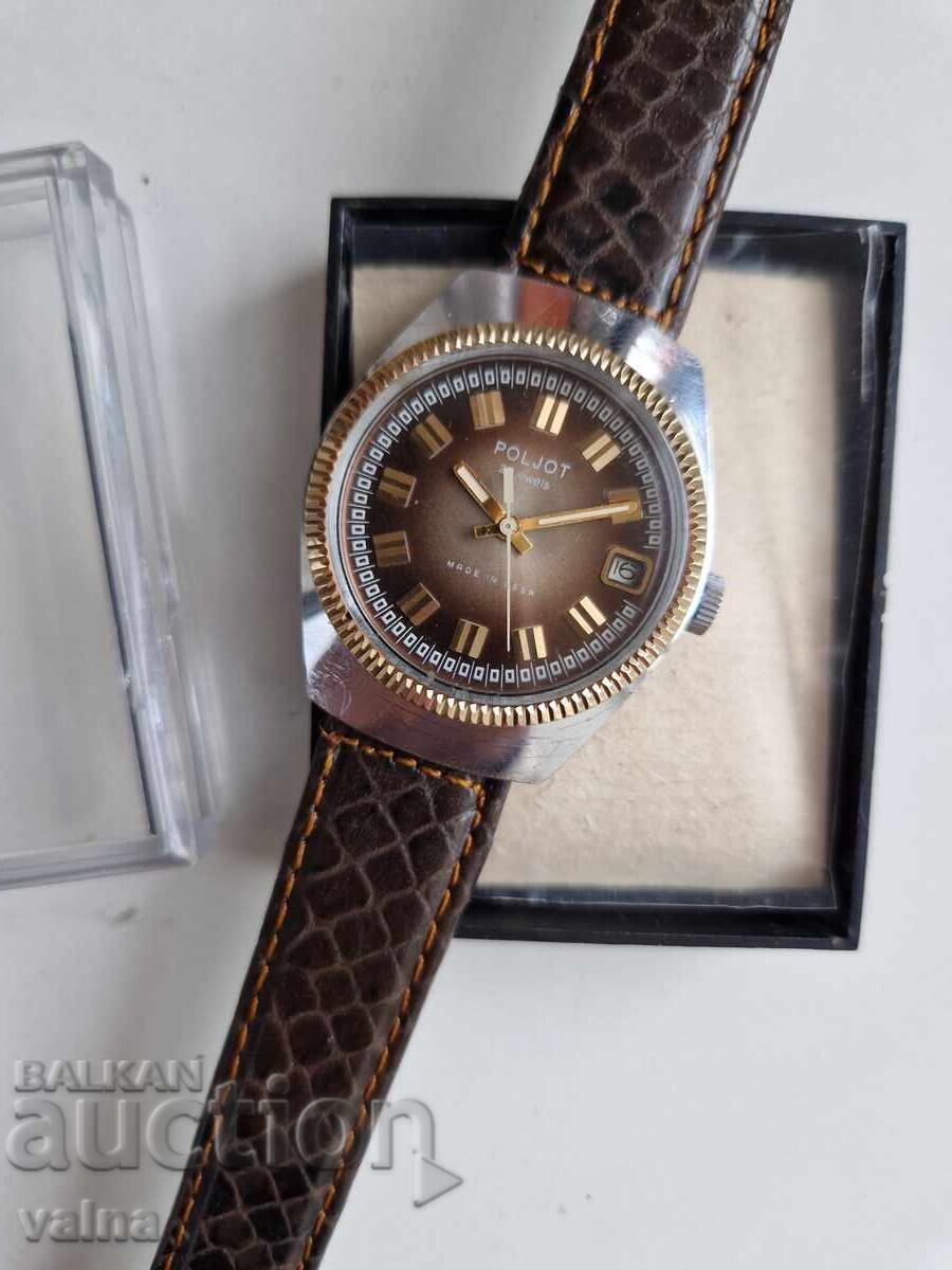 POLJOT automatic, 23 jewels, made in USSR, case 36mm, НОВ! с цена € 135.00 | 264.04 лв. POLJOT automatic, 23 jewels, made in USSR, case 36mm, НОВ! с цена € 135.00 | 264.04 лв.