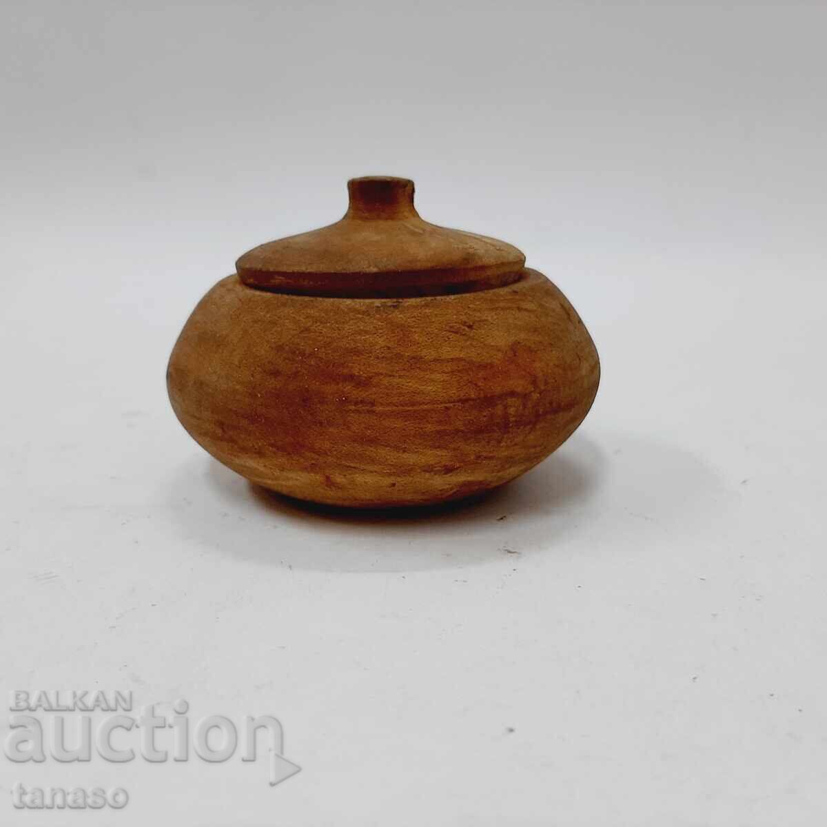 Πρωτόγονο στρογγυλό ξύλινο κουτί, μπολ με καπάκι (5.4) με τιμή € 15.00 | 29.34 BGN