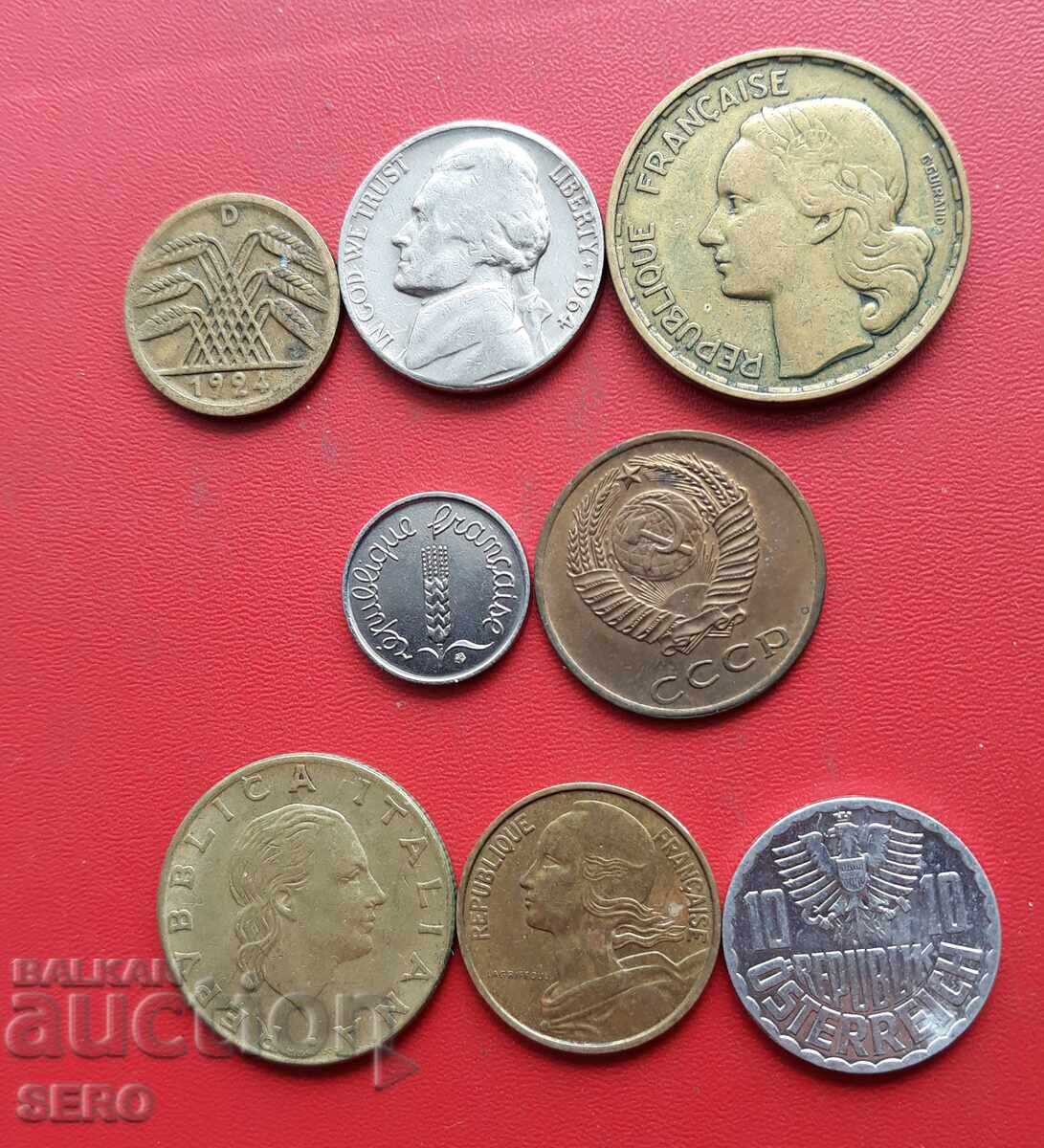 Mixed lot of 8 coins with price € 0.51 | 1.00 BGN