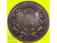 Δανία 1 Σκίλλινγκ 1856 Άλτονα χαλκός