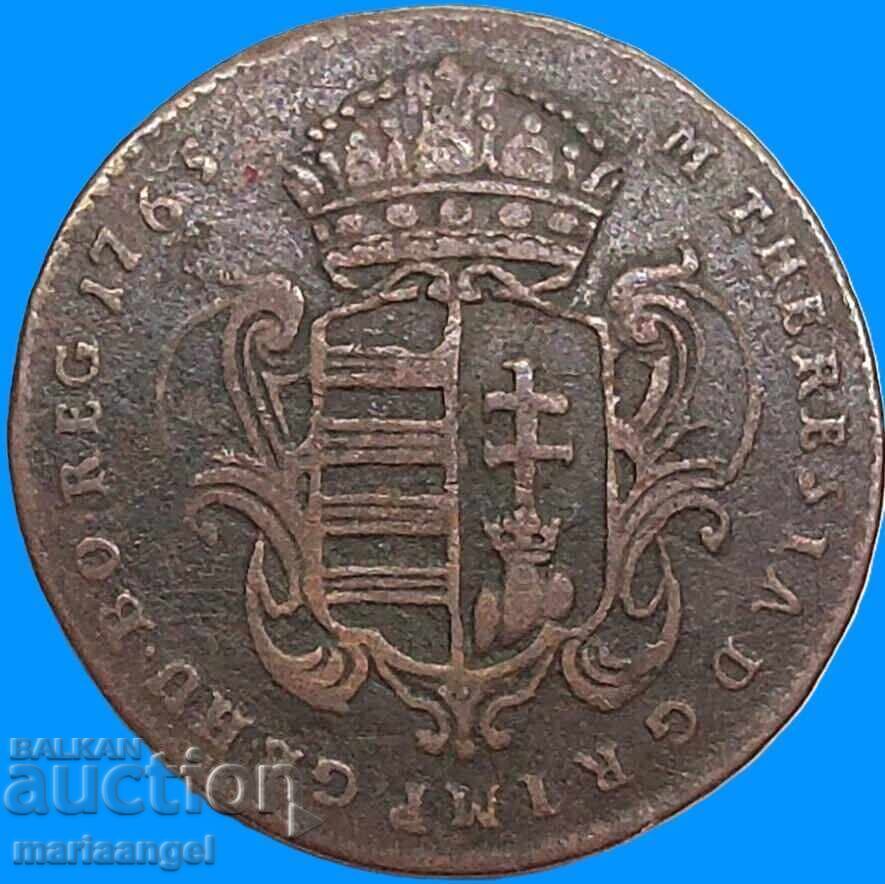Ungaria 1 denar 1765 Austria Maria Tereza Austria - 7
