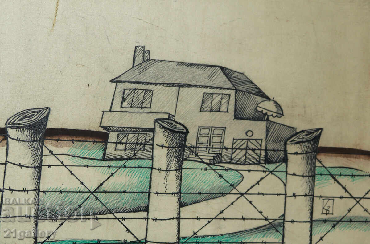 Lyudmil Dimitrov πίνακας αστικό τοπίο - 7