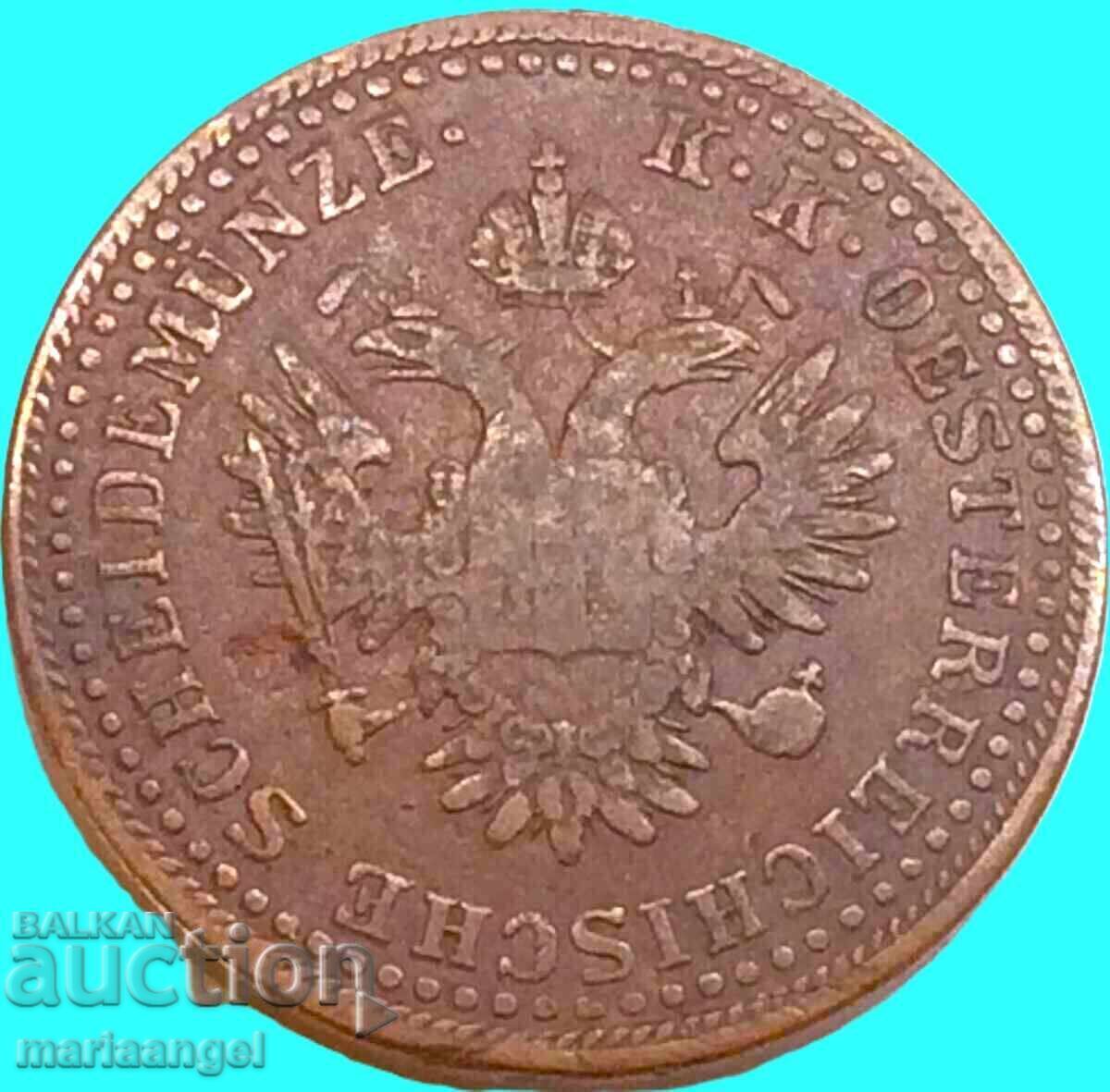 2 kreĭtseri 1851 Austria B - Kremnitz 11g - 6