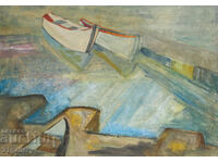 Петър Ненов картина маслени бои пейзаж