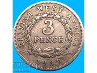 3 pence 1939 Marea Britanie George V - neobișnuit