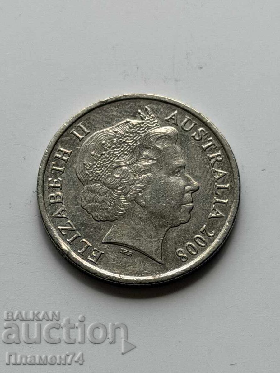 10 цента 2008 Австралия с цена € 0.50 | 0.98 лв.