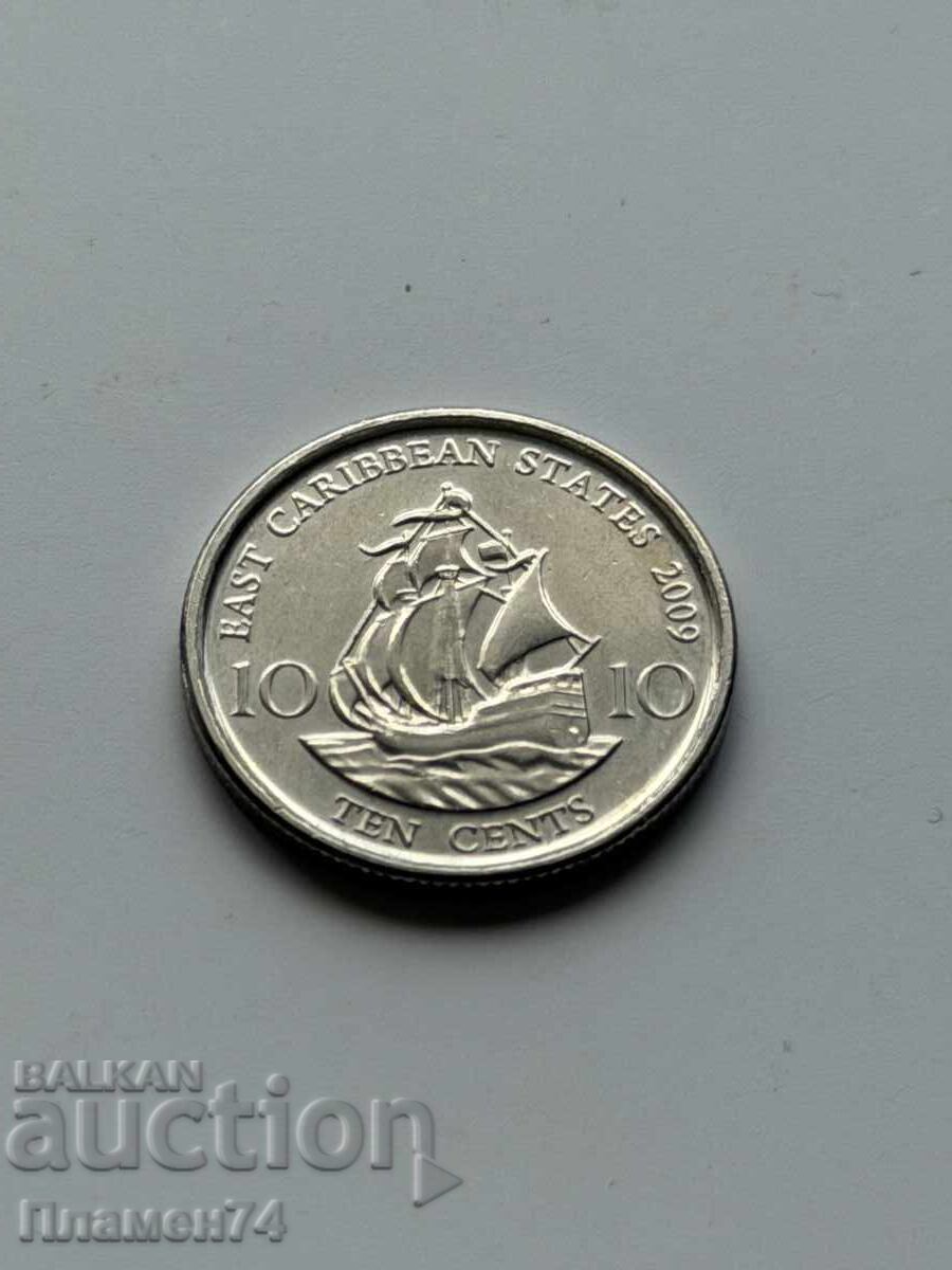 10 cenți 2009 Caraibe de Est