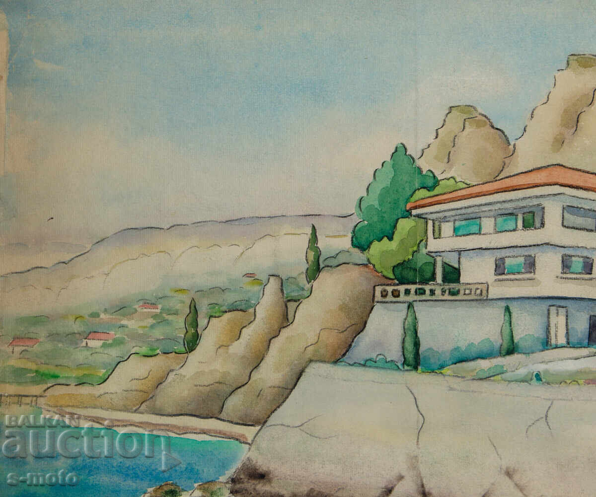 Παράδοση Παλιά ζωγραφική θαλασσογραφία ακουαρέλα