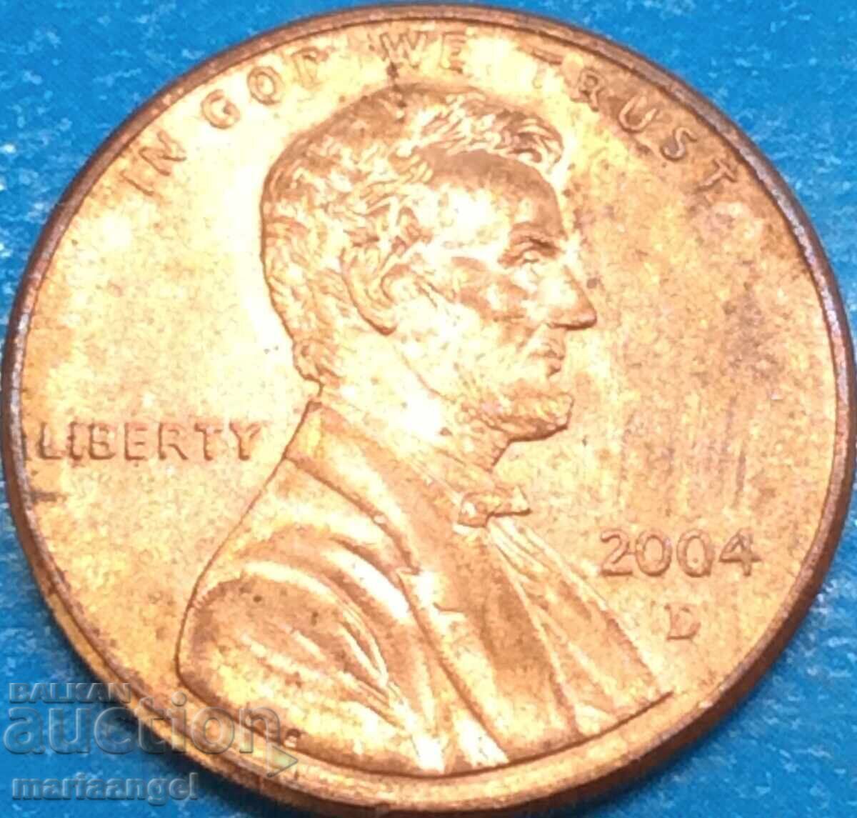 1 Cent 2004 SUA președinte Lincoln cu preț € 0.60 | 1.17 BGN