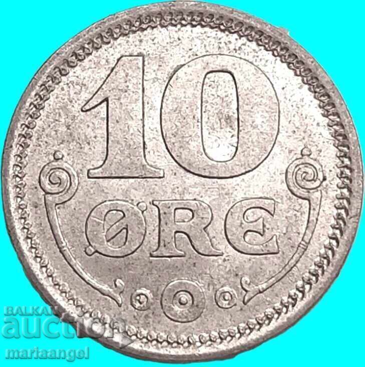 Denmark 1919 10 Ore Silver with price € 6.00 | 11.74 BGN