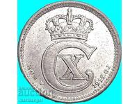 Denmark 1919 10 Ore Silver