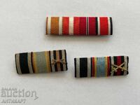 3 pcs. ribbon bars miniatures orders medals Germany WWI