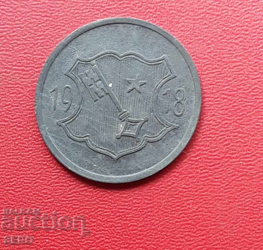 Германия-Рейланд-Пфалц-Вормс-10 пфенига 1918 с цена € 3.01 | 5.89 лв.