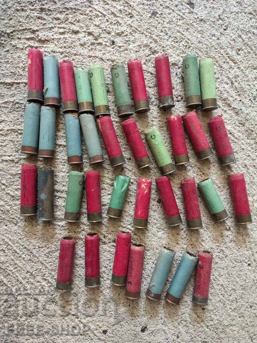 Lot 37 buc. cartușe goale vechi - colecție