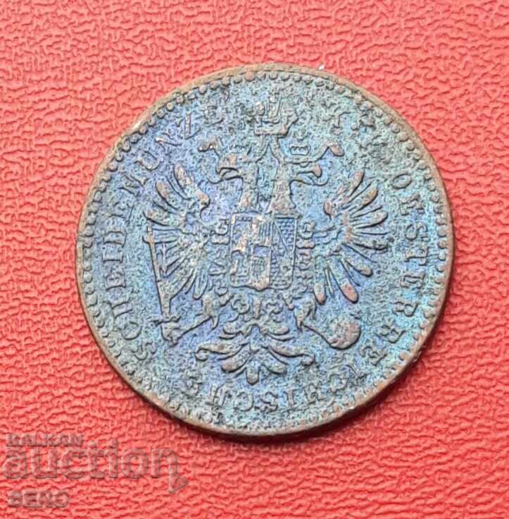 Austria-Hungary-1 kreuzer 1860 B with price € 1.51 | 2.95 BGN