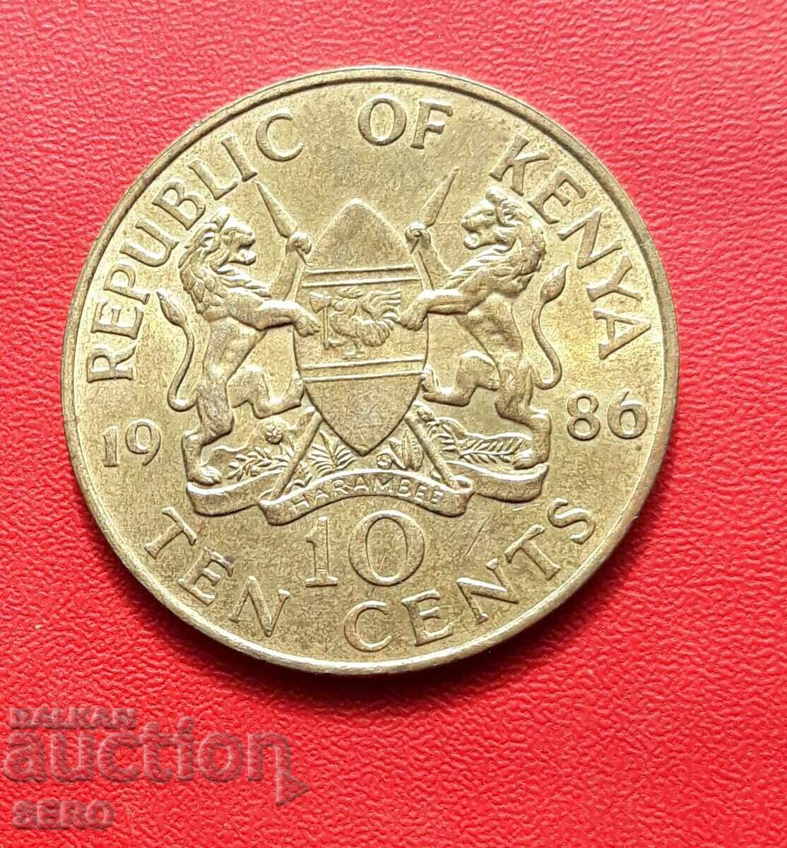 Κένυα - 10 σεντ 1986