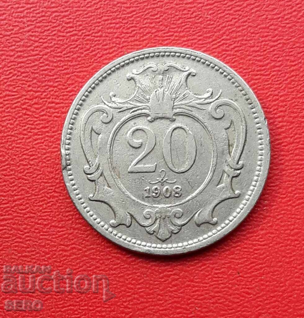 Αυστροουγγαρία-20 Heller 1908