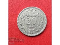 Австро-Унгария-20 хелера 1908