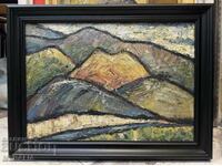 Vanya Decheva - "Mountain Landscape" - oil paints - signed - framed