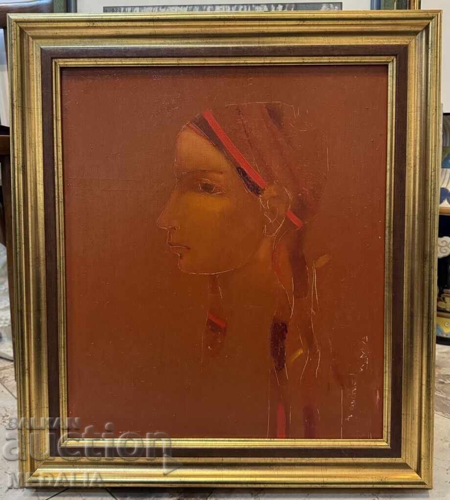 Petar Michev-Pedro-“Ana”-ελαιογραφία-υπογεγραμμένο-με κορνίζα