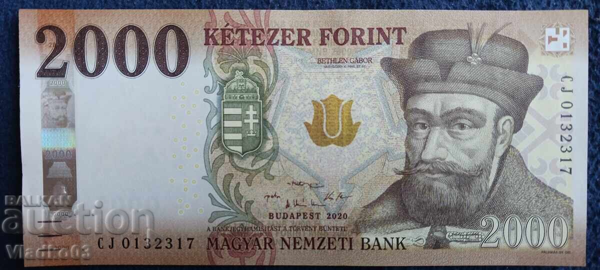 Hungary 2000 Forint 2020 uncirculated new