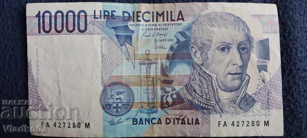 Италия 10 000 лири 1984 Алесандро Волта