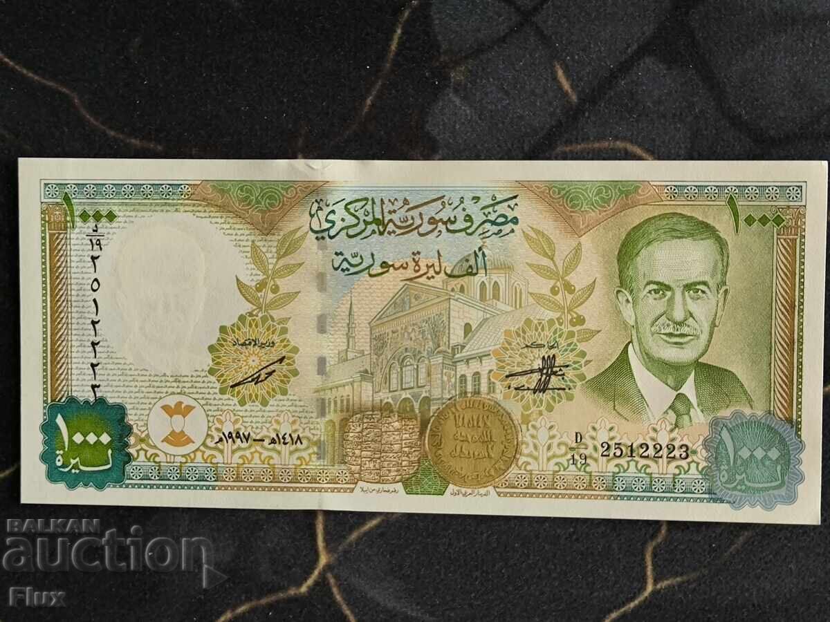 Банкнота - Сирия - 1000 паунда UNC | 1997г.