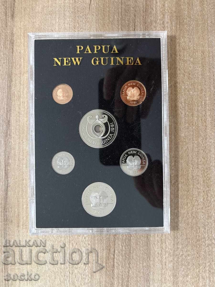 Delivery of Papua New Guinea - Set (proof) (1981)