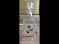 Decantor din sticlă vintage Italia pentru cunoscători